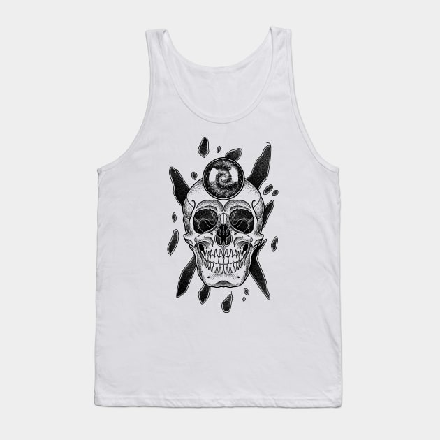 Skull abstract Tank Top by Sadhakaya